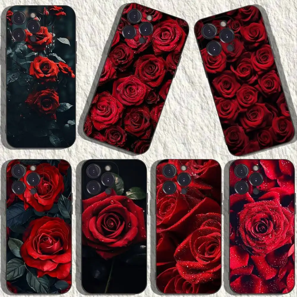 Red Rose Flowers Phone Case For iPhone 16,15,14,13,12,11 Plus,Pro Max,XS,X,XR,SE,Mini,8,7,Soft Silicone Black Cover 
Red Rose Flowers Phone Case For iPhone 16,15,14,13,12,11 Plus,Pro Max,XS,X,XR,SE,Mini,8,7,Soft Silicone Black Cover