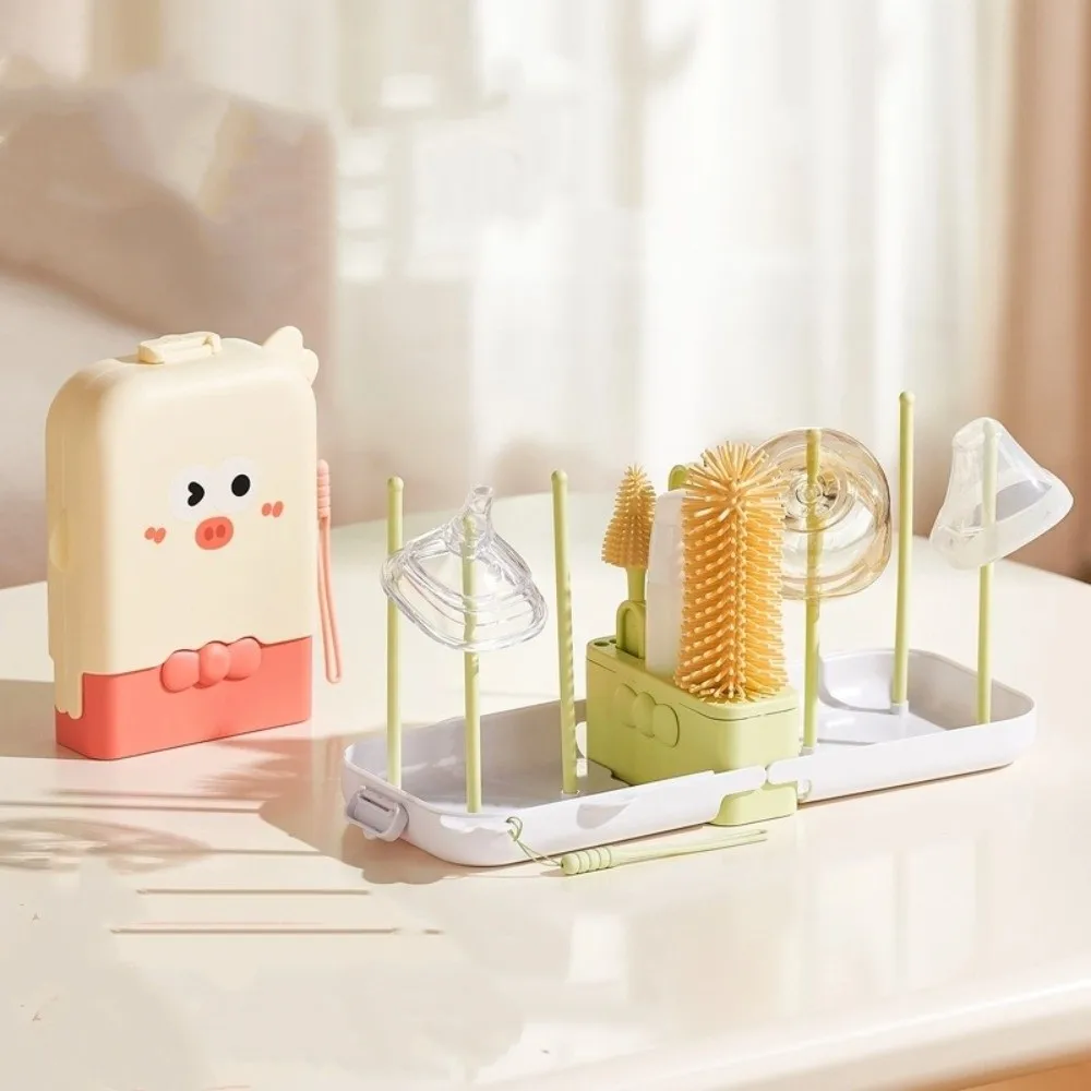 Silicone Baby Bottle Brush Set Flexible Soft Bristles Cup Cleaning Brushes with Storage Box Feeding Bottle Cleaners Home Use
Silicone Baby Bottle Brush Set Flexible Soft Bristles Cup Cleaning Brushes with Storage Box Feeding Bottle Cleaners Home Use