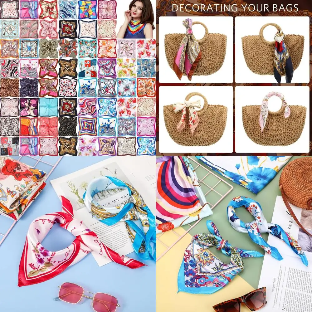 Women's Bulk 100-Piece Satin Square Scarves, 19.69 Inch, Silky Hair Neck Head Scarf Set, Assorted Colors
Women's Bulk 100-Piece Satin Square Scarves, 19.69 Inch, Silky Hair Neck Head Scarf Set, Assorted Colors
