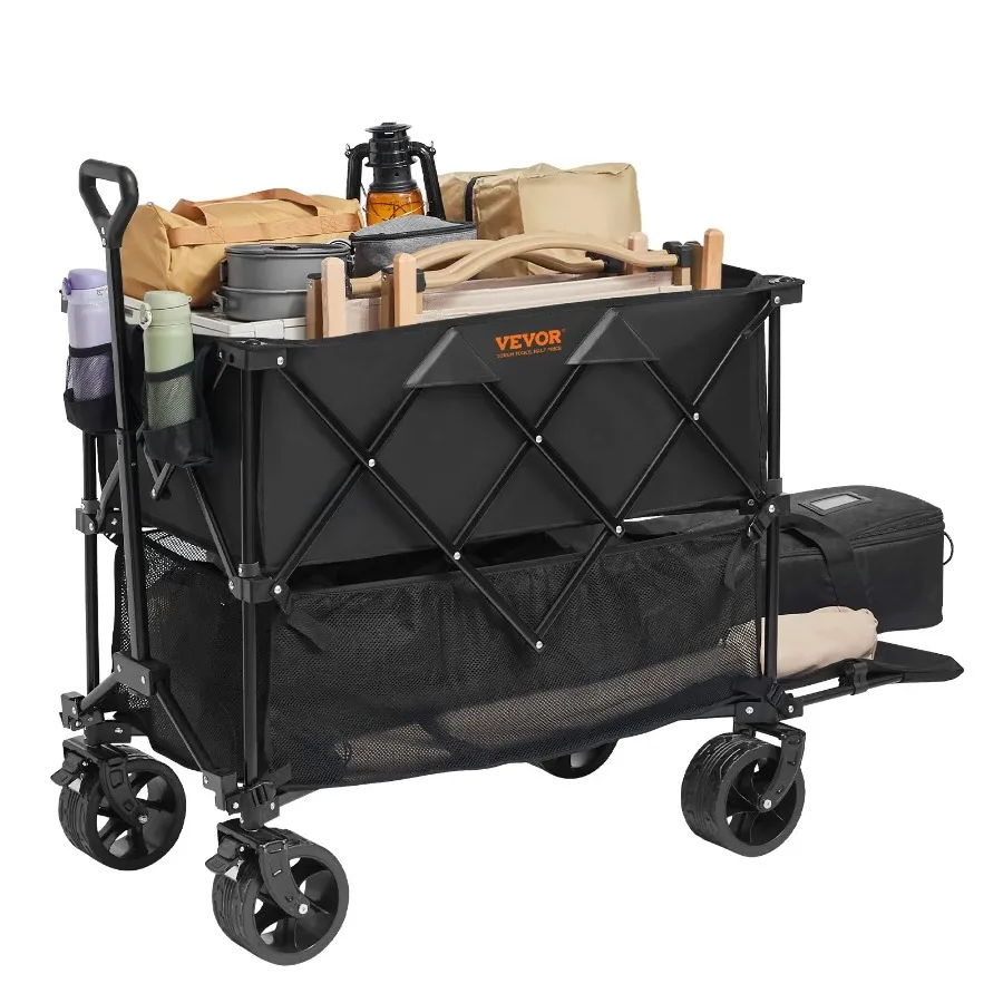 Foldable Double Decker Wagon 400L Collapsible Wagon Cart All-Terrain Wheels Heavy Duty 450 lbs Weight Capacity Camping Shopping
Foldable Double Decker Wagon 400L Collapsible Wagon Cart All-Terrain Wheels Heavy Duty 450 lbs Weight Capacity Camping Shopping