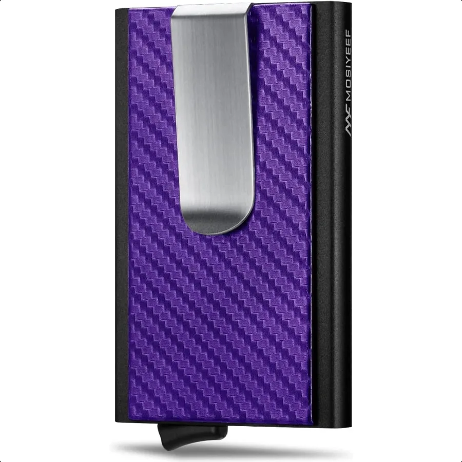 MOSIYEEF Slim Leather Card Holder RFID Wallet for Men Minimalist Pop Up Men Wallet with Money Clipwrapped Compact Carbon Fiber
MOSIYEEF Slim Leather Card Holder RFID Wallet for Men Minimalist Pop Up Men Wallet with Money Clipwrapped Compact Carbon Fiber
