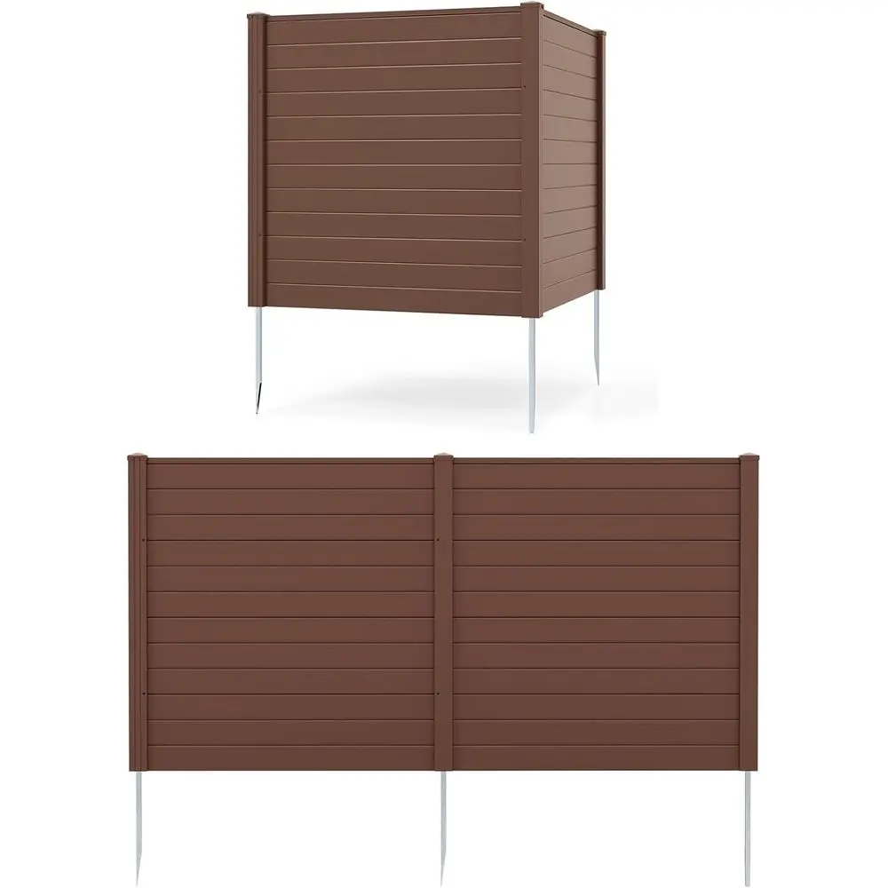 4-Panel Outdoor Privacy Screen, 48W x 48H, Decorative AC & Trash Can Enclosure, Easy Assembly, Brown
4-Panel Outdoor Privacy Screen, 48W x 48H, Decorative AC & Trash Can Enclosure, Easy Assembly, Brown