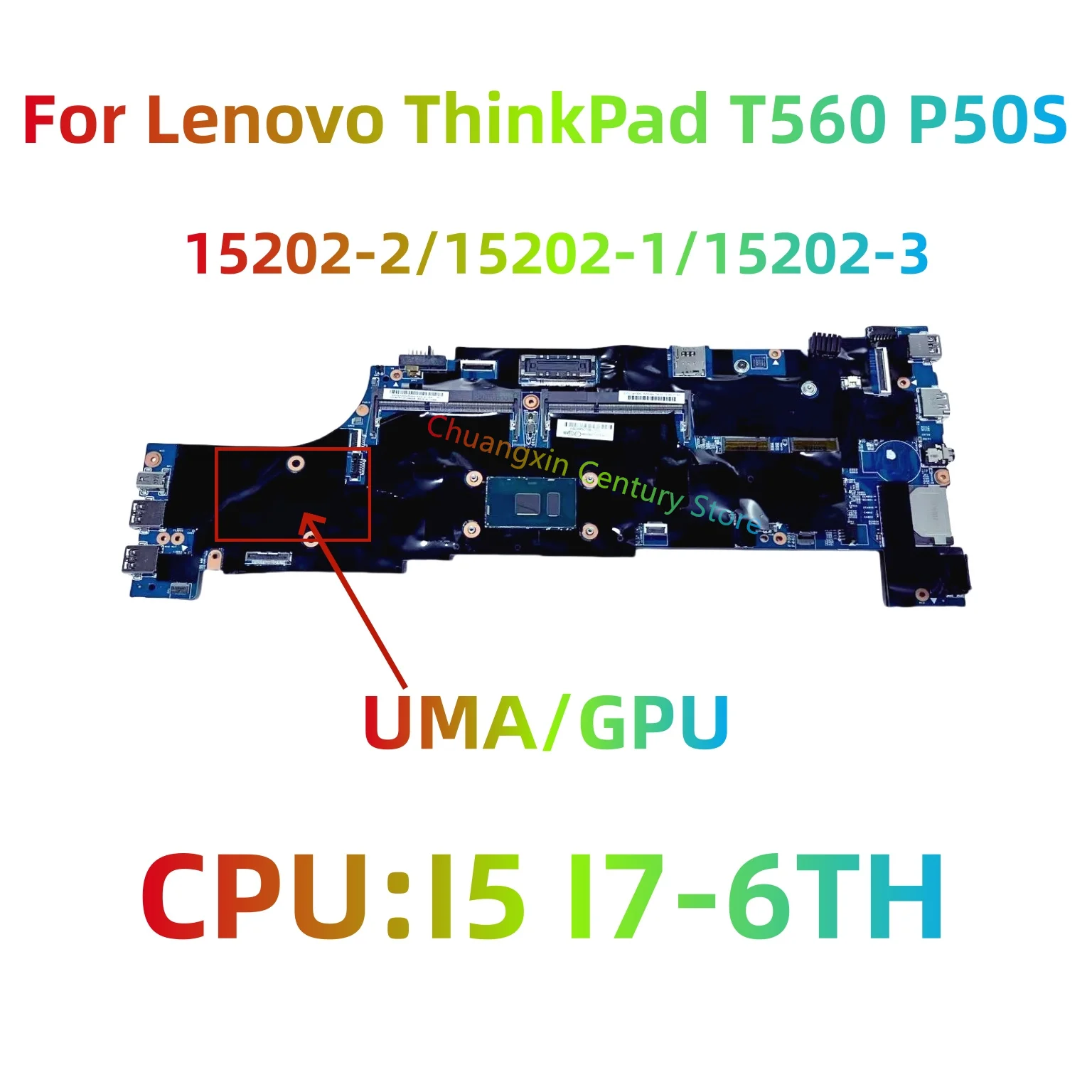 15202-2/3 Motherboard for Lenovo Thinkpad T560 P50S Laptop with I5 I7-6TH CPU UMA or V2G GPU 100% Tested Fully Work
15202-2/3 Motherboard for Lenovo Thinkpad T560 P50S Laptop with I5 I7-6TH CPU UMA or V2G GPU 100% Tested Fully Work