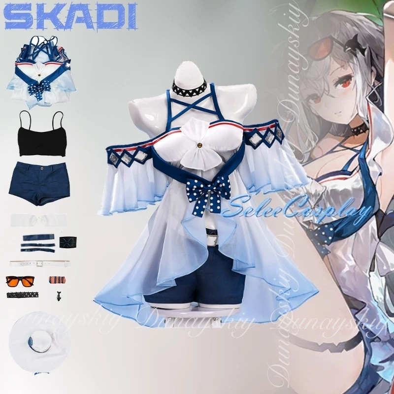 Arknights Game Skadi Cosplay Bounty Hunter Riding Waves Long Double Ponytail Gauze Top Shorts All Set
Arknights Game Skadi Cosplay Bounty Hunter Riding Waves Long Double Ponytail Gauze Top Shorts All Set