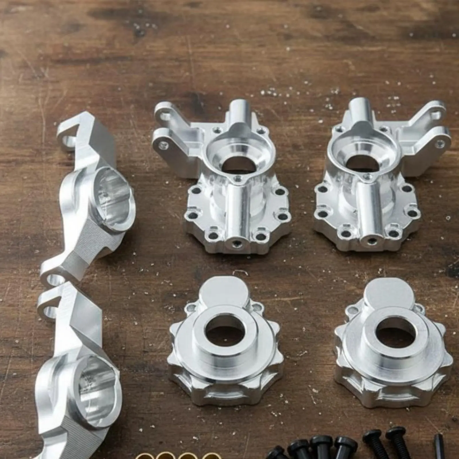 Front Shaft Hub Carrier Steering Joint Set Improved Performance Aluminum Caster Block Set RC Crawler Part Sturdy Duty
Front Shaft Hub Carrier Steering Joint Set Improved Performance Aluminum Caster Block Set RC Crawler Part Sturdy Duty