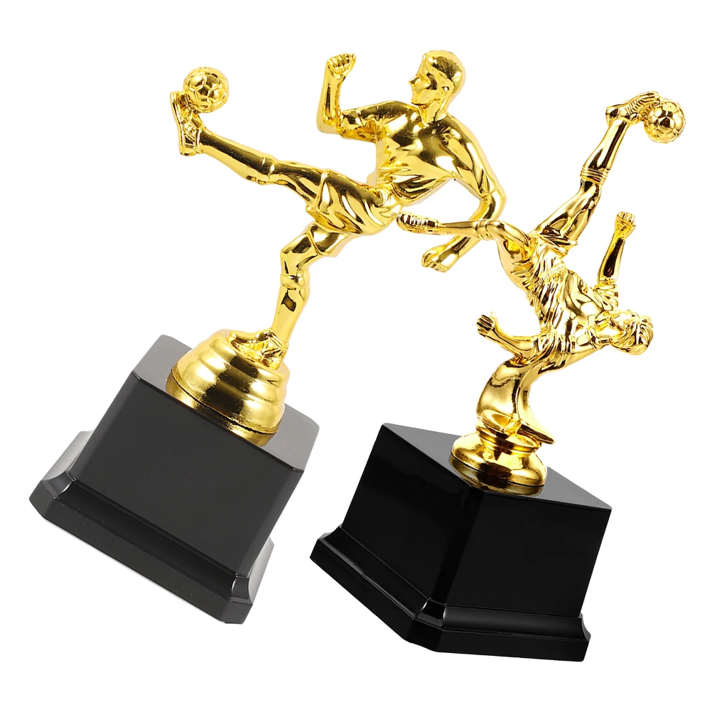 2 Pcs Soccer Athlete Trophy Small Award Trophy nament Plastic Adornment for Sports Competition Award Team Souvenir
2 Pcs Soccer Athlete Trophy Small Award Trophy nament Plastic Adornment for Sports Competition Award Team Souvenir