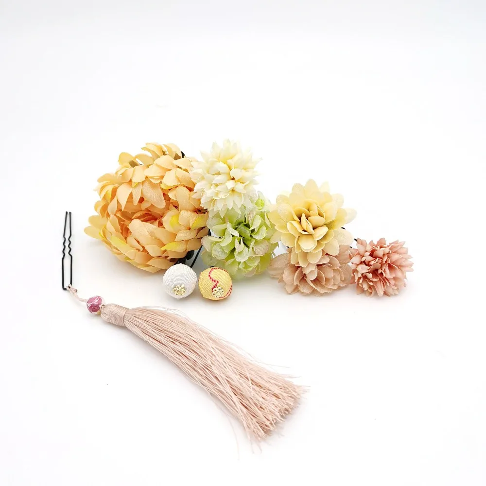 Japanese Style Flower Hair Forks Flower Handmade Japanese Kimono Hair Clips Vintage Cloth Tassels Hair Stick Yukata Festival
Japanese Style Flower Hair Forks Flower Handmade Japanese Kimono Hair Clips Vintage Cloth Tassels Hair Stick Yukata Festival