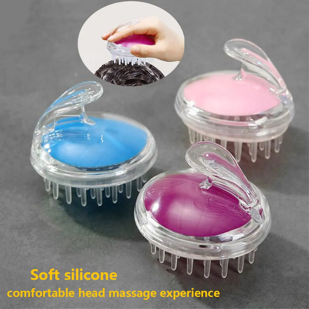 1PC Transparent shampoo brush, scalp massager, silicone head massage brush, home cleaning scalp massage comb
1PC Transparent shampoo brush, scalp massager, silicone head massage brush, home cleaning scalp massage comb