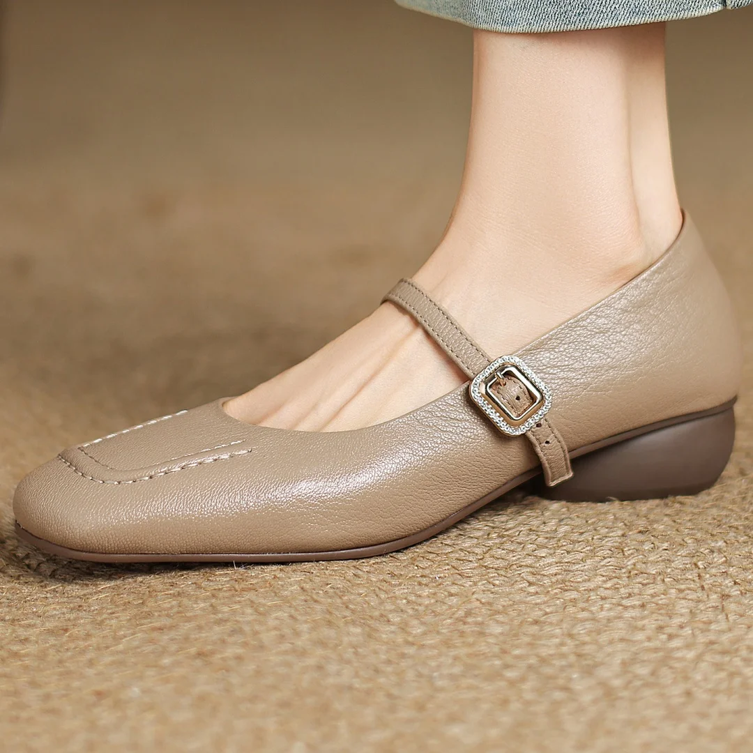 Danxuefei женские слипоны из овчины с квадратным носком и металлической пряжкой Мэри Джейн на плоской подошве толщиной 3 см, повседневные женские повседневные туфли на низком каблуке
Danxuefei женские слипоны из овчины с квадратным носком и металлической пряжкой Мэри Джейн на плоской подошве толщиной 3 см, повседневные женские повседневные туфли на низком каблуке