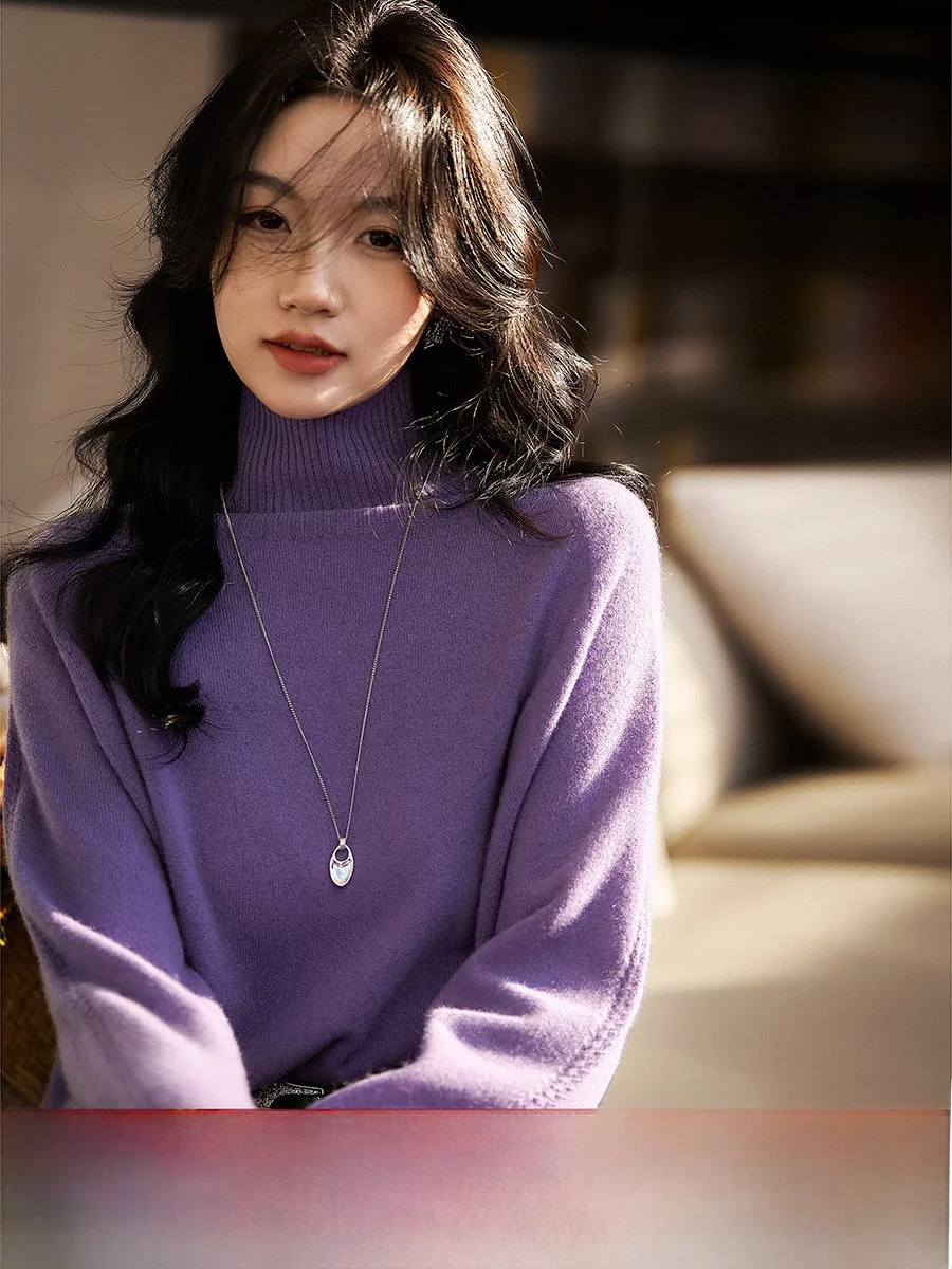 High Ne Knitted Sweater Sl a Camere Hole Piing Women's Casual Comfortable Warm Long Sve Knitwear
High Ne Knitted Sweater Sl a Camere Hole Piing Women's Casual Comfortable Warm Long Sve Knitwear