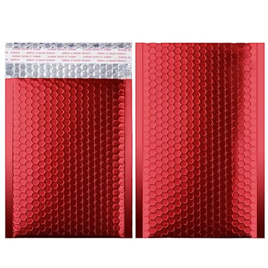 Metallic Matte Bubble Mailers - Durable 4x8 Inch Padded Envelopes with Secure Self-Seal Closure - Lightweight and Tear-Resistan
Metallic Matte Bubble Mailers - Durable 4x8 Inch Padded Envelopes with Secure Self-Seal Closure - Lightweight and Tear-Resistan