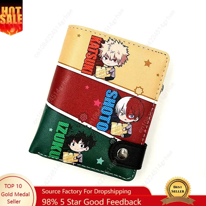 Anime My Hero Academia Midoriya Izuku Men's PU Short Wallet Cute Coin Purse with Card Layers
Anime My Hero Academia Midoriya Izuku Men's PU Short Wallet Cute Coin Purse with Card Layers