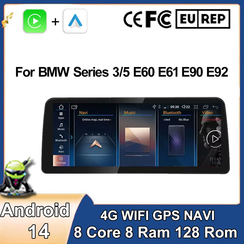 12,3-дюймовый Android 14 для BMW серии 3/5 E60 E61 E90 E92 IPS-экран Автомобильный GPS-навигатор Видео 4G LTE Радиоплеер Мультимедиа DSP
12,3-дюймовый Android 14 для BMW серии 3/5 E60 E61 E90 E92 IPS-экран Автомобильный GPS-навигатор Видео 4G LTE Радиоплеер Мультимедиа DSP