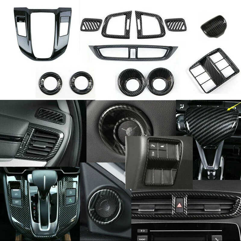 12pcs Carbon fiber pattern Interior Decoration Trim Cover For Honda CRV CR-V 2017-2020
12pcs Carbon fiber pattern Interior Decoration Trim Cover For Honda CRV CR-V 2017-2020