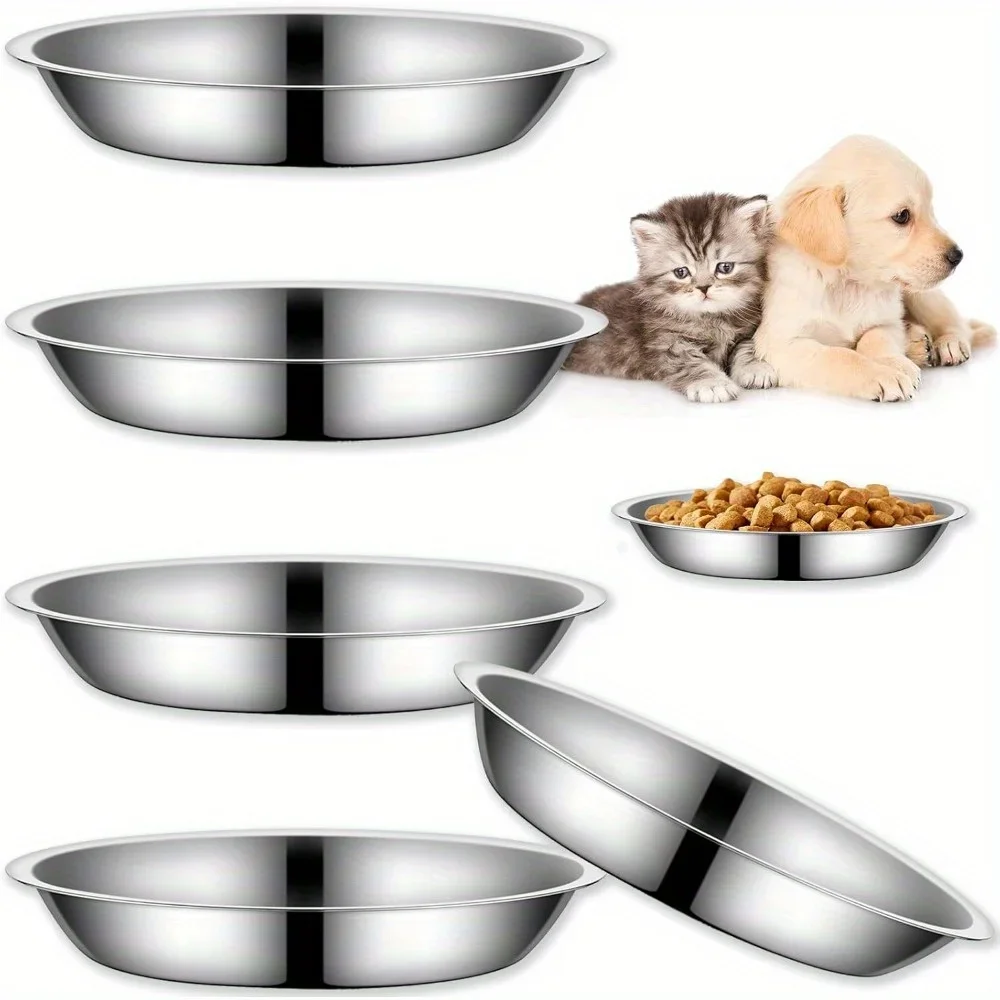5Packs Cat-Bowls Cat Food Bowl Stainless Steel Cat Food Bowl for Indoor Cats Shallow and Wide Cat Wet Food Bowl Easy To Clean
5Packs Cat-Bowls Cat Food Bowl Stainless Steel Cat Food Bowl for Indoor Cats Shallow and Wide Cat Wet Food Bowl Easy To Clean