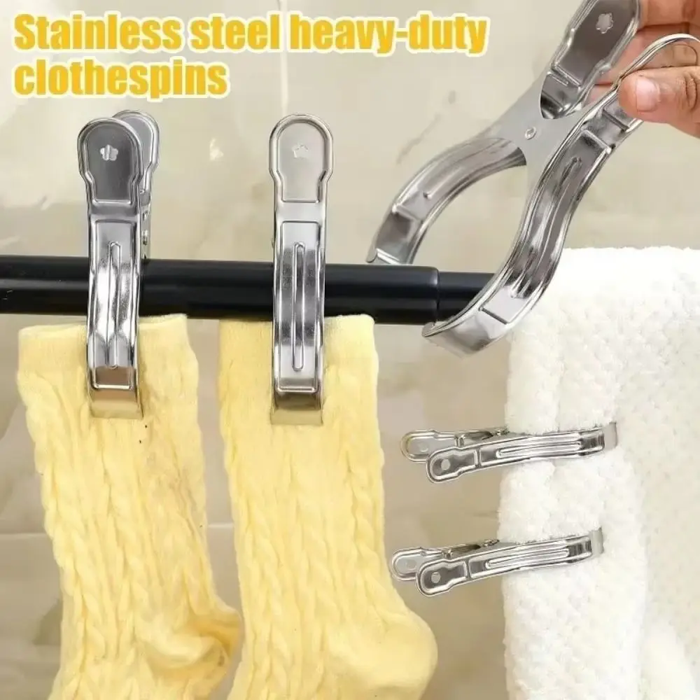Heavy Duty Clothes Pins Space Saving Stainless Steel Stainless Steel Clips Rustproof Non-slip Clothes Drying Rack Clamp
Heavy Duty Clothes Pins Space Saving Stainless Steel Stainless Steel Clips Rustproof Non-slip Clothes Drying Rack Clamp