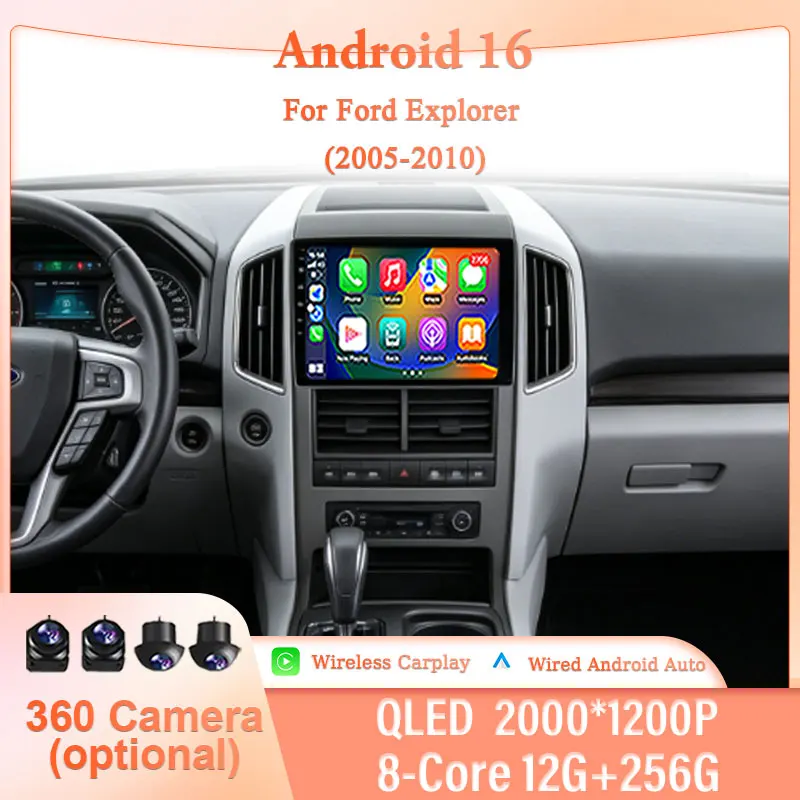 10" Android 16 for Ford Explorer 2005-2010 Car Multimedia Player Wireless CarPlay GPS Navi BT Split Screen QLED Touch Screen BT
10" Android 16 for Ford Explorer 2005-2010 Car Multimedia Player Wireless CarPlay GPS Navi BT Split Screen QLED Touch Screen BT