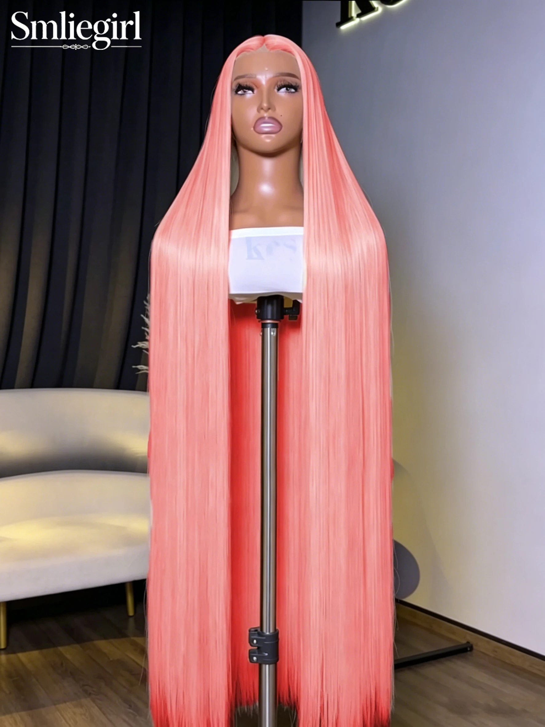Pink Straight Lace Front Wig Human Hair 13x4 HD Lace Frontal Human Hair Wig Transparent Brazilian Pink Colored Wig For Women
Pink Straight Lace Front Wig Human Hair 13x4 HD Lace Frontal Human Hair Wig Transparent Brazilian Pink Colored Wig For Women