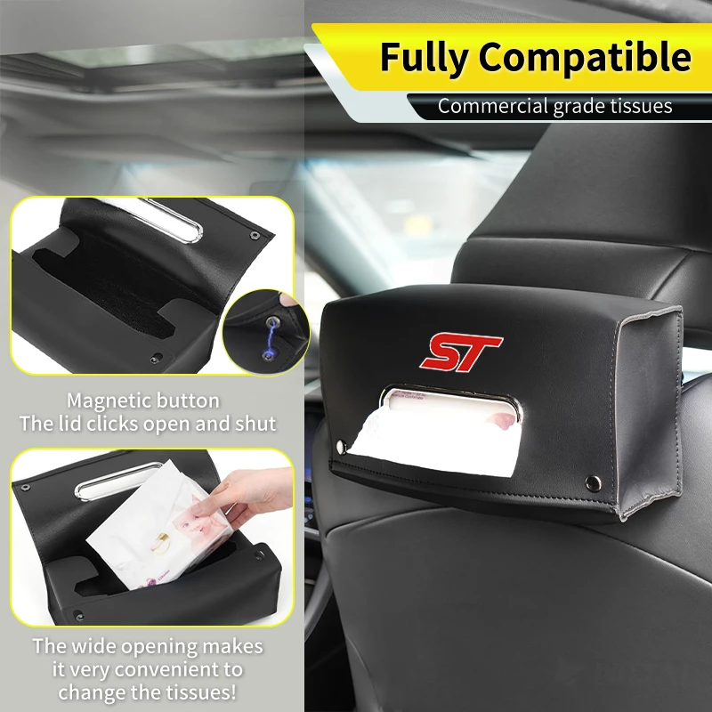 Car Seat Universal Square Tissue Storage Box PU Leather Paper Bag Accessories For Ford Mustang Edge Mondeo ST Fusion Explorer
Car Seat Universal Square Tissue Storage Box PU Leather Paper Bag Accessories For Ford Mustang Edge Mondeo ST Fusion Explorer