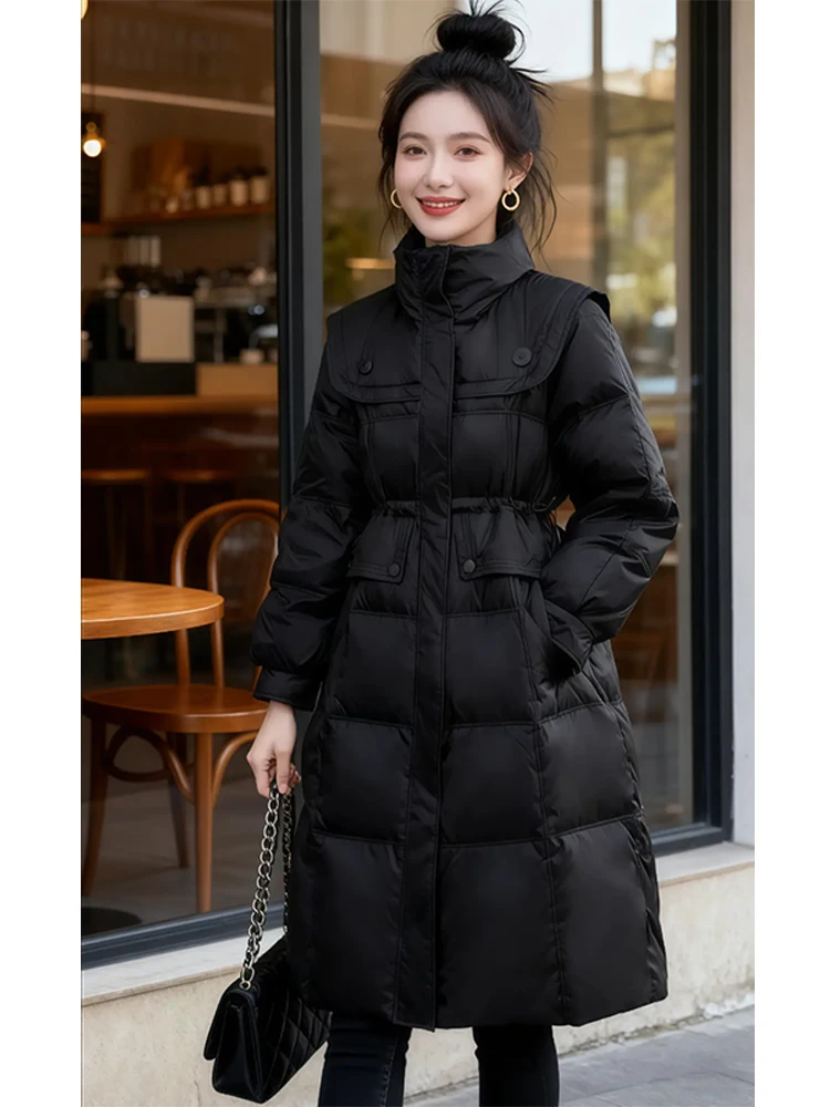 Women's down Cotton Jacket Mid-Length Thickened Parka Bread Style Coat Korean Version Loose Fit Long Sleeve Zipper Closure
Women's down Cotton Jacket Mid-Length Thickened Parka Bread Style Coat Korean Version Loose Fit Long Sleeve Zipper Closure