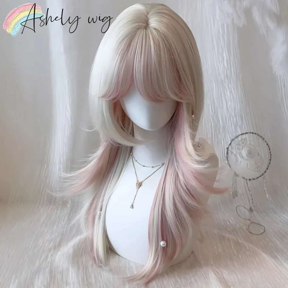 Ashely Ombre Pink Wig Synthetic Wigs 22inch High-level Wigs for Women Natural Hair Headband Wig High Temperature Fibers 가발
Ashely Ombre Pink Wig Synthetic Wigs 22inch High-level Wigs for Women Natural Hair Headband Wig High Temperature Fibers 가발