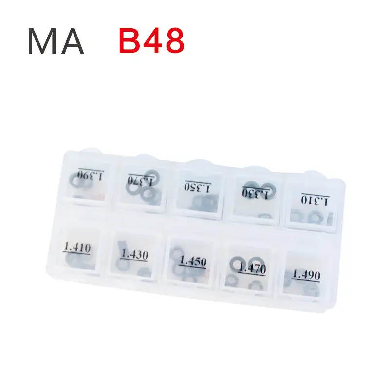 B48 Common Rail Injector Adjustment Washers B48 Shims Size For Injection Nozzle Repair Kit
B48 Common Rail Injector Adjustment Washers B48 Shims Size For Injection Nozzle Repair Kit