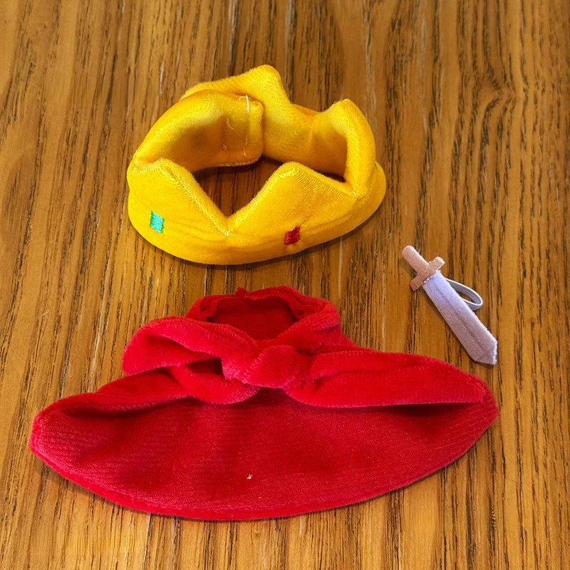 10cm Mini Version Labubu 4.0 Doll Outfits Cute King Set With Red Cape Changeable Clothing Accessories
10cm Mini Version Labubu 4.0 Doll Outfits Cute King Set With Red Cape Changeable Clothing Accessories