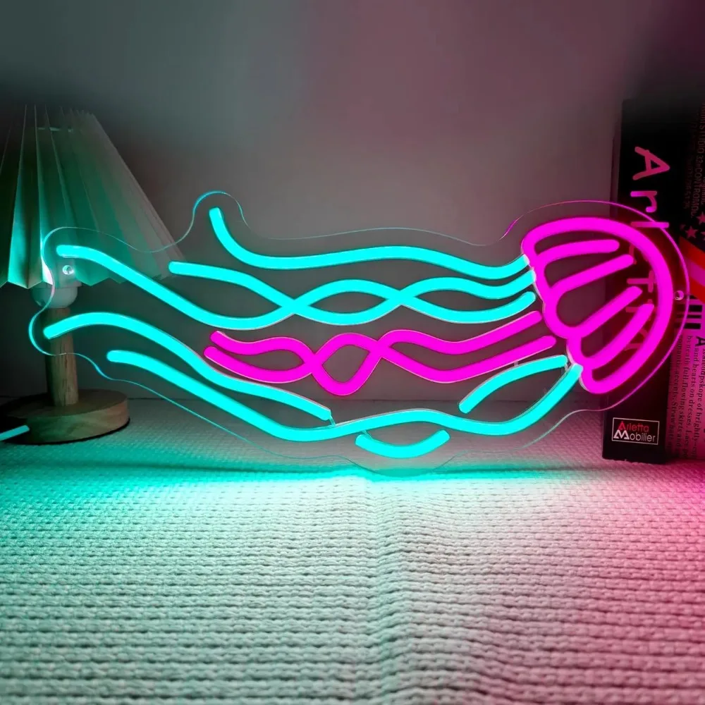 Jellyfish LED Neon Sign LED Ocean Neon Light Man Cave Bedroom Dorm Classroom Club Party for Wall Decor USB Dimmable Kids Gifts
Jellyfish LED Neon Sign LED Ocean Neon Light Man Cave Bedroom Dorm Classroom Club Party for Wall Decor USB Dimmable Kids Gifts