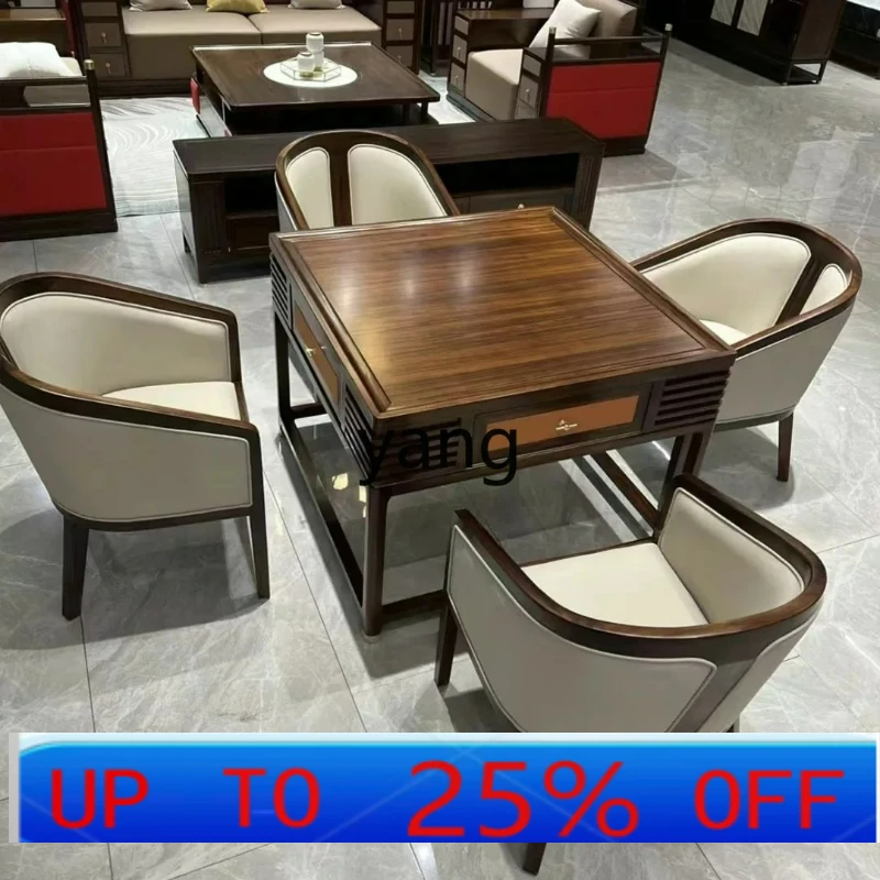 LTT new Chinese mahjong table and chair combination automatic multi-functional high-end solid wood chess and card table
LTT new Chinese mahjong table and chair combination automatic multi-functional high-end solid wood chess and card table