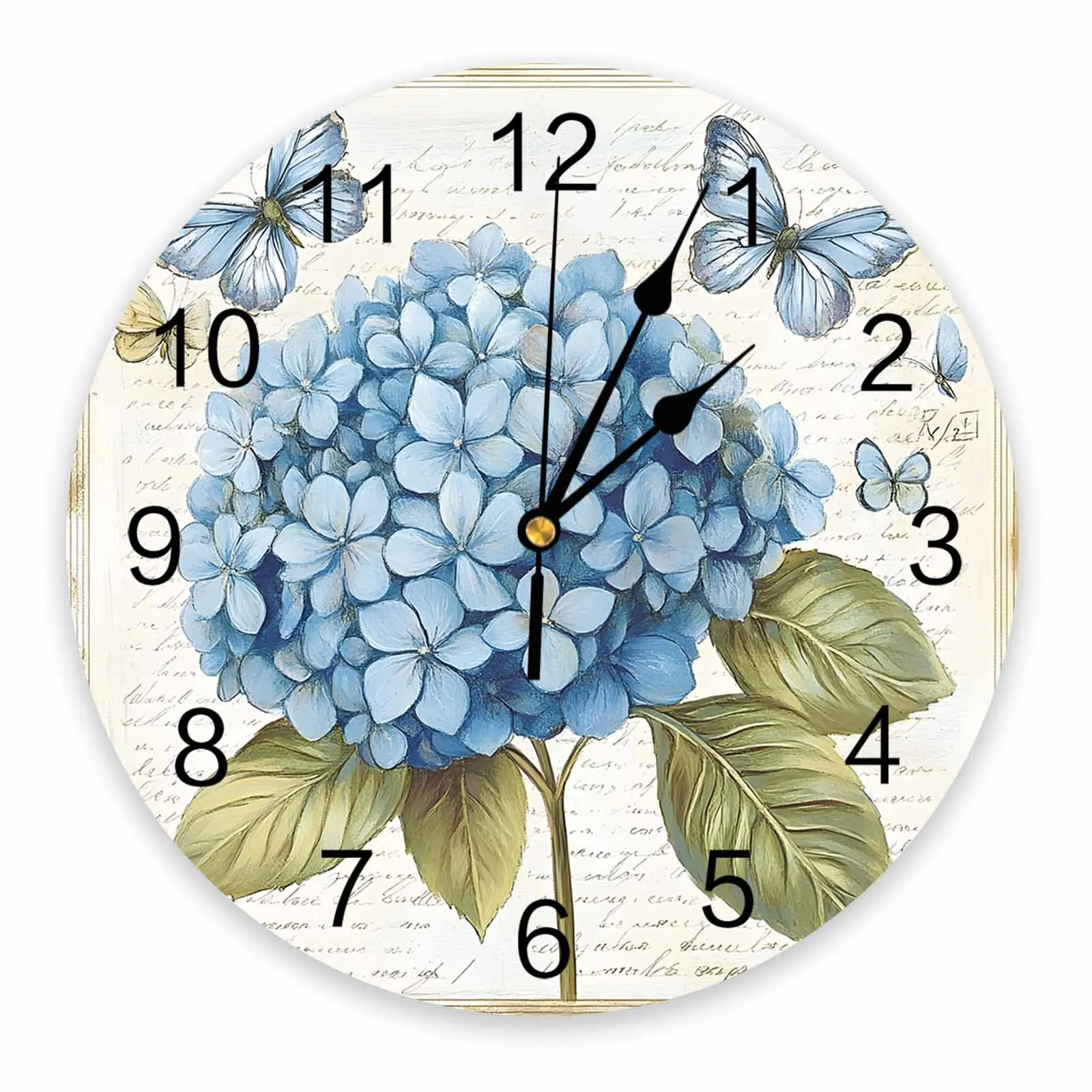 Blue Flower Butterfly Texture Painting Clocks Wall Home Decoration Teen Room Bedroom Living Room Decor Wall Clock
Blue Flower Butterfly Texture Painting Clocks Wall Home Decoration Teen Room Bedroom Living Room Decor Wall Clock