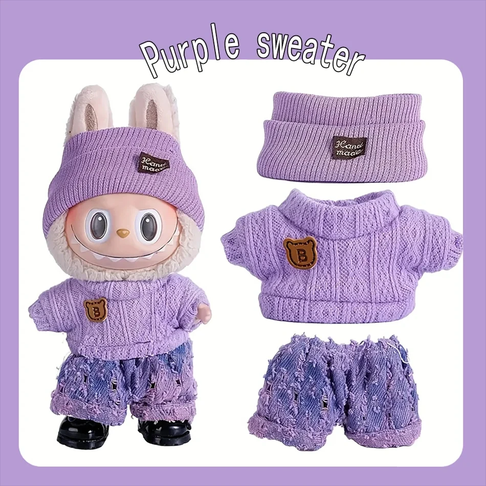 Ropa Labubu Doll Clothes Outfit Accessories For 15/17cm Labubu V2 V1 Plush Doll's Clothing Colorful Sweater Kid Toy Girl Gift
Ropa Labubu Doll Clothes Outfit Accessories For 15/17cm Labubu V2 V1 Plush Doll's Clothing Colorful Sweater Kid Toy Girl Gift