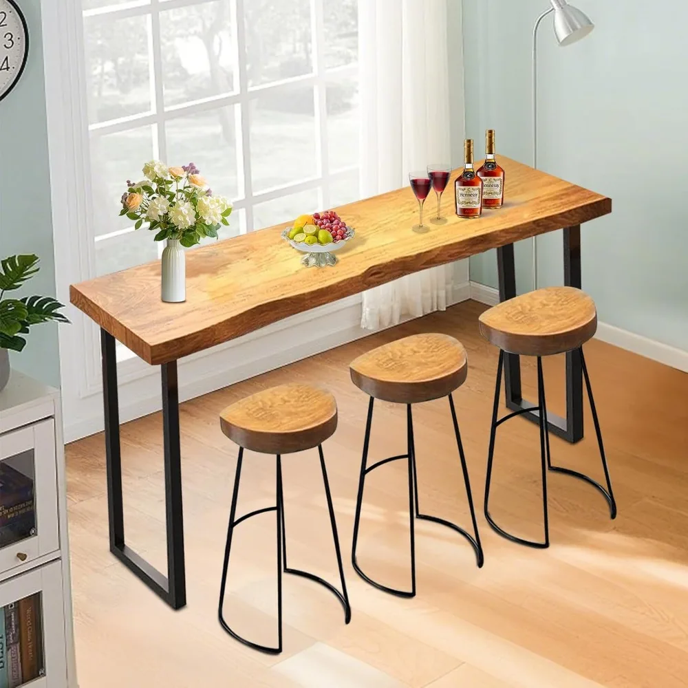 Narrow Bar Table, 47.2 Inch Bar Height Pub Table, Rectangle Wood Counter Height Dining Table, Bistro Tall Kitchen Table with Stu
Narrow Bar Table, 47.2 Inch Bar Height Pub Table, Rectangle Wood Counter Height Dining Table, Bistro Tall Kitchen Table with Stu