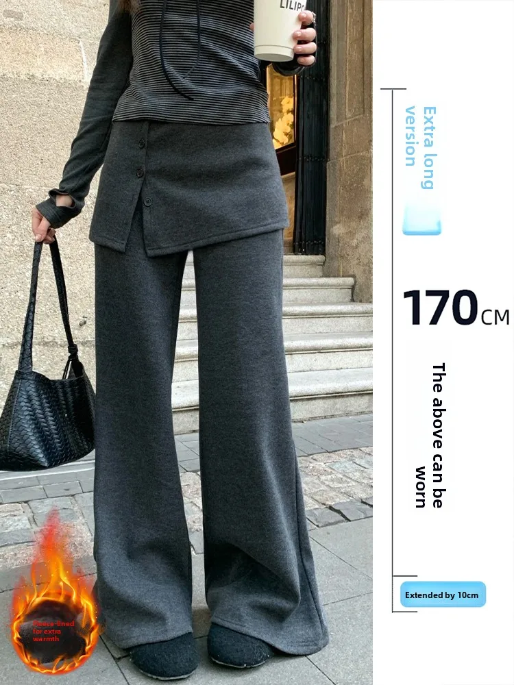 Удлиненные женские брюки-клеш с отстегивающейся флисовой подкладкой, осенне-зимние, с высокой талией, утягивающие, повседневные, расклешенные
Удлиненные женские брюки-клеш с отстегивающейся флисовой подкладкой, осенне-зимние, с высокой талией, утягивающие, повседневные, расклешенные