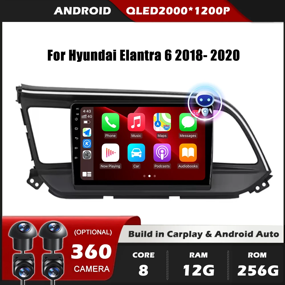 DSP FM 360 Camera DSP Carplay For Hyundai Elantra 6 2018 - 2020 GPS Navigation Android Auto Stereo Multimedia Player Bluetooth
DSP FM 360 Camera DSP Carplay For Hyundai Elantra 6 2018 - 2020 GPS Navigation Android Auto Stereo Multimedia Player Bluetooth