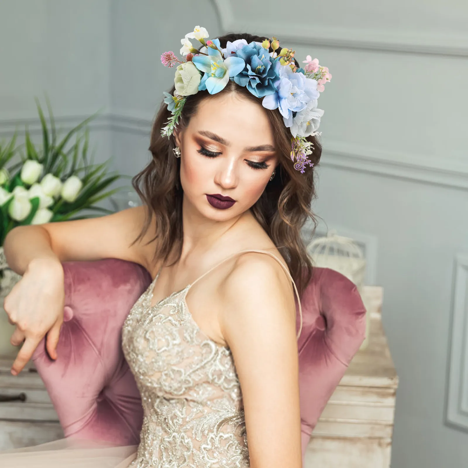 Adult Flower Headband Womens Fabric Flower Hair Band Wedding Hair Decoration Valentine Holiday Party Headbands
Adult Flower Headband Womens Fabric Flower Hair Band Wedding Hair Decoration Valentine Holiday Party Headbands