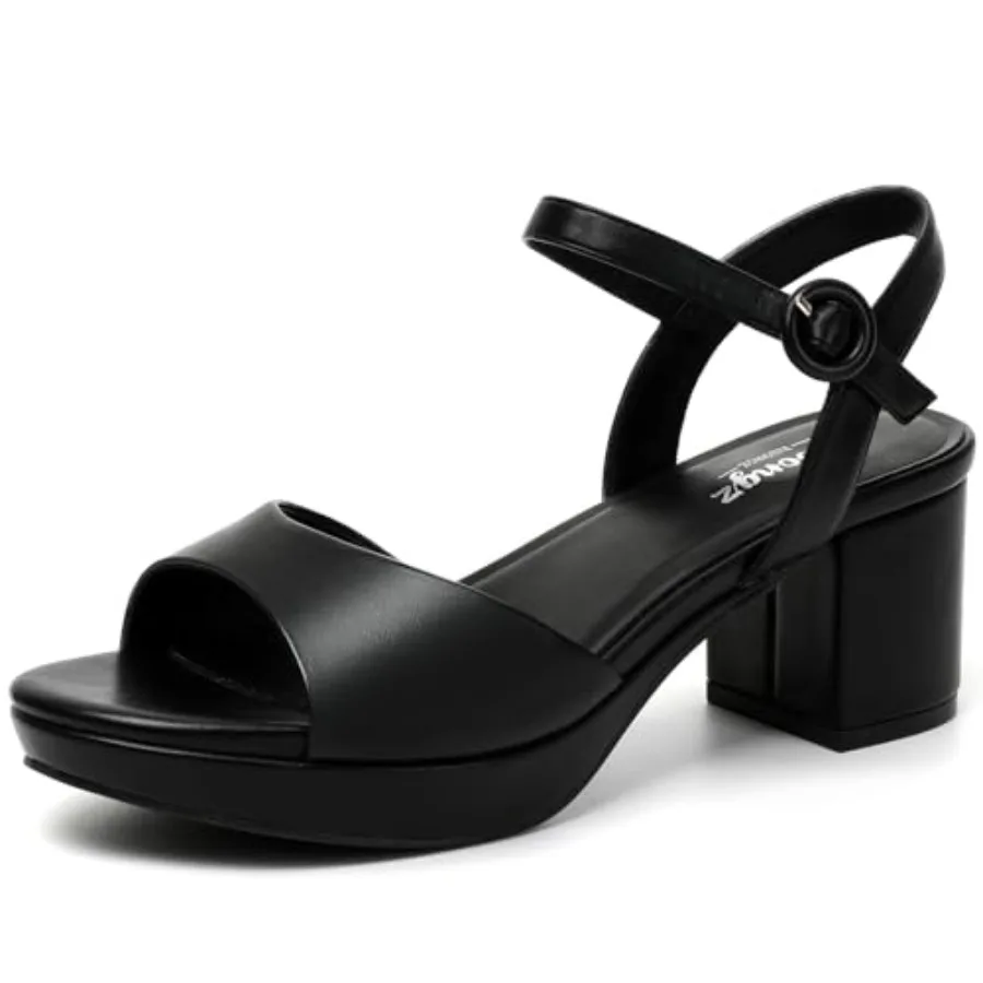 RIBONGZ Women's Platform Heels Chunky Block Heel Sandals Open Round Toe Strappy High Thick Heeled with Ankle Strap Comfortable
RIBONGZ Women's Platform Heels Chunky Block Heel Sandals Open Round Toe Strappy High Thick Heeled with Ankle Strap Comfortable