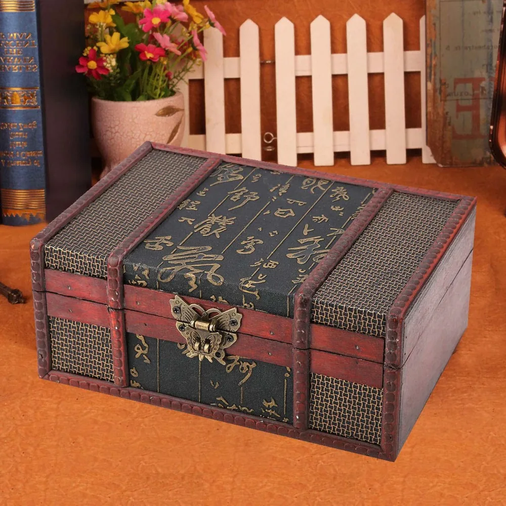 Small Wooden Storage Box Chinese-Style Retro Jewelry Storage Box Box Organizer Decorative Treasure Chest For Documents
Small Wooden Storage Box Chinese-Style Retro Jewelry Storage Box Box Organizer Decorative Treasure Chest For Documents