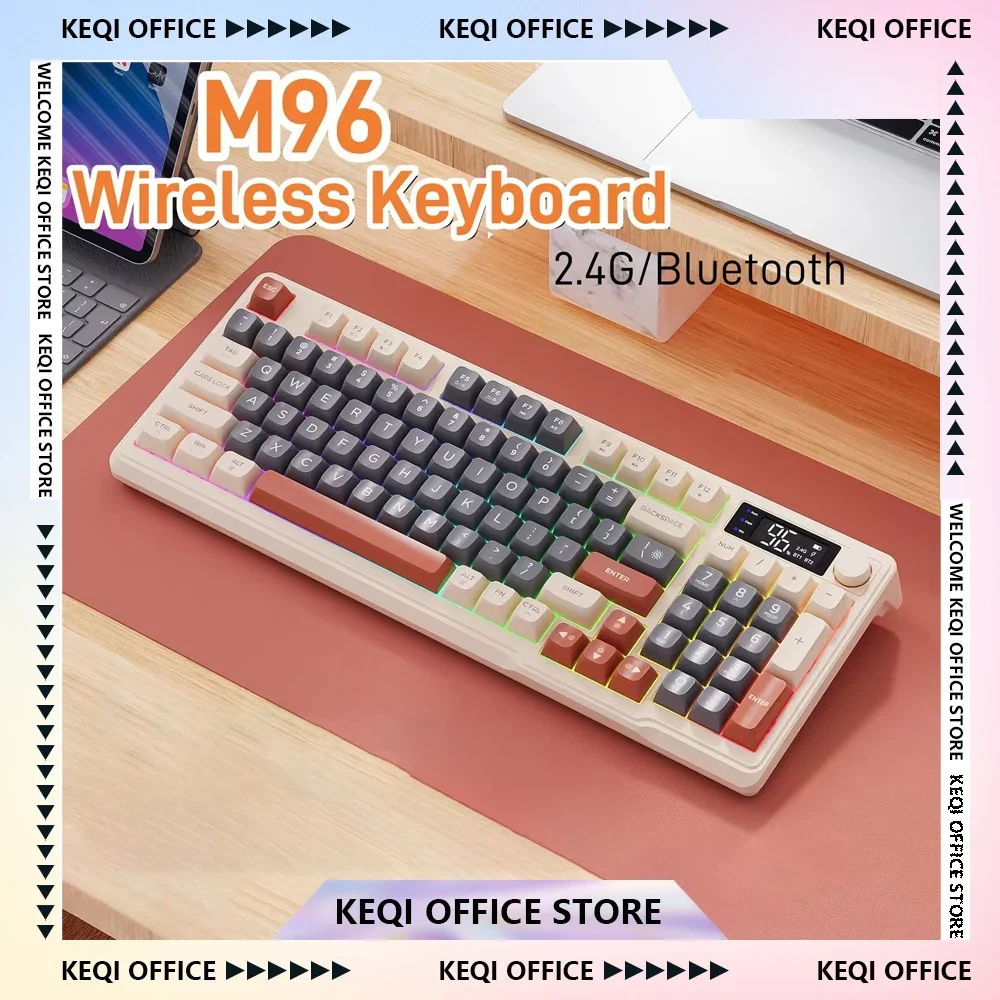 Ziyoulang M96 Gaming Keyboard Electronic Screen Multi-Device Connection Wireless Bluetooth Keyboard Electric Quantity Display
Ziyoulang M96 Gaming Keyboard Electronic Screen Multi-Device Connection Wireless Bluetooth Keyboard Electric Quantity Display