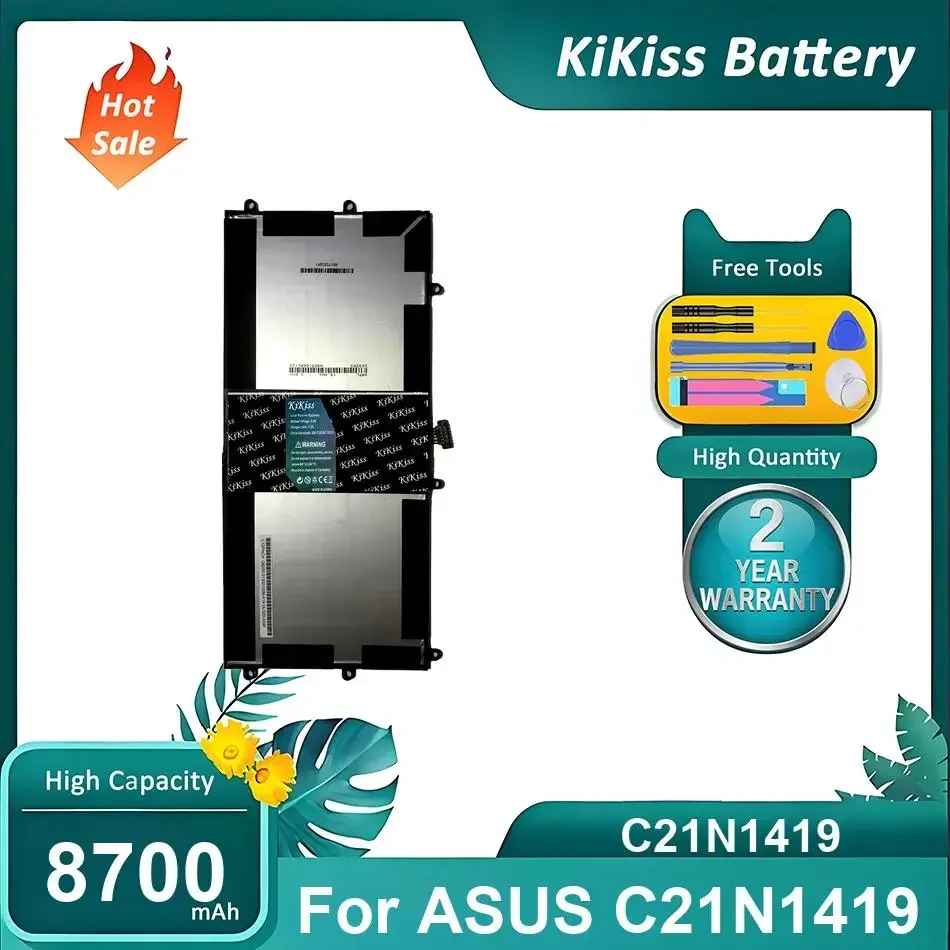 Brand New Laptop Battery For ASUS C21N1419,C21N1419,8700mAh
Brand New Laptop Battery For ASUS C21N1419,C21N1419,8700mAh