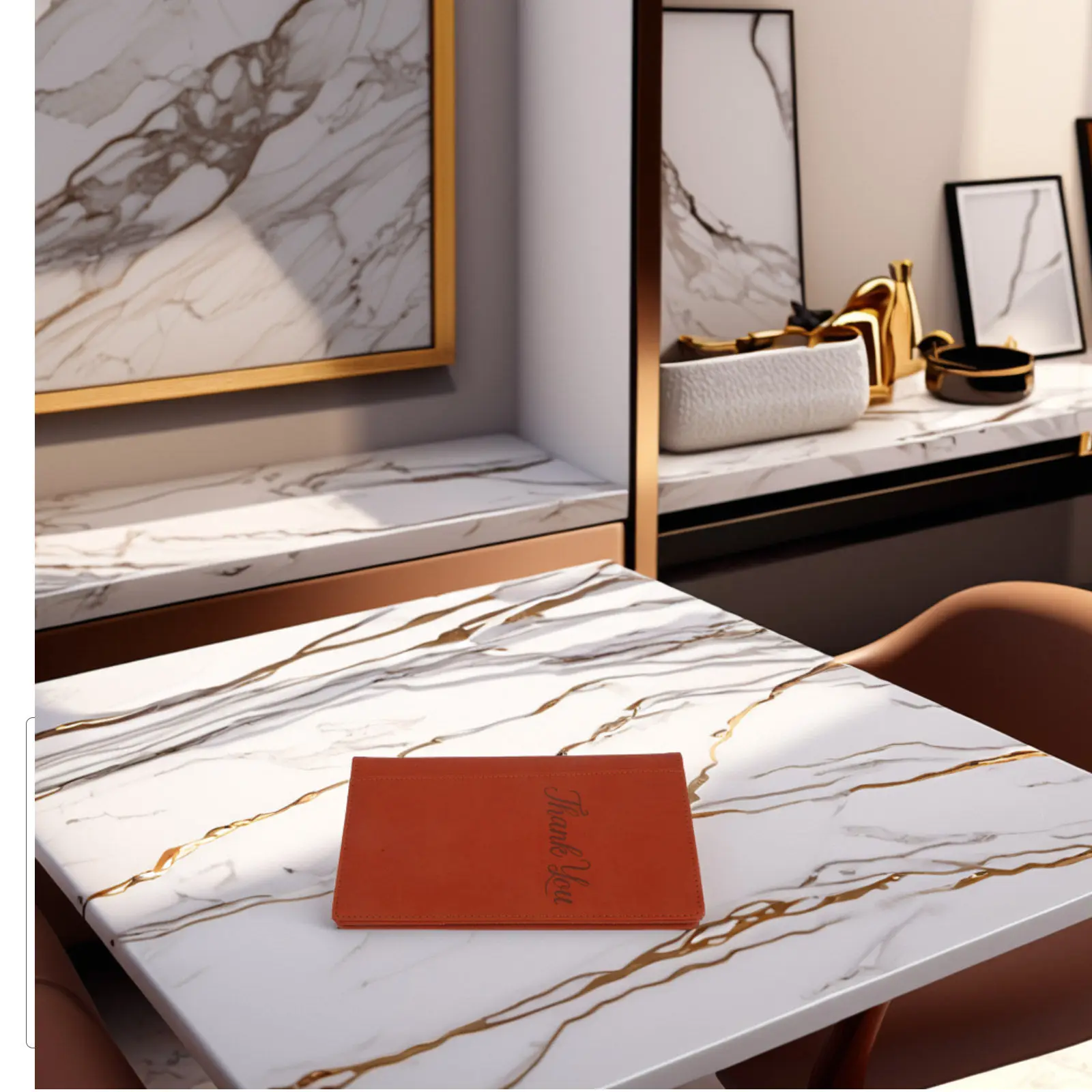 Restaurant Presenter PU Tip Holder Bill Book Tray for Servers Cafes Bars Receipt Holder Elegant Professional Service
Restaurant Presenter PU Tip Holder Bill Book Tray for Servers Cafes Bars Receipt Holder Elegant Professional Service