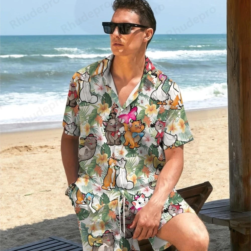 Disney 2025 Marie Cat Hawaiian Shirt and Beach Shorts Suit Men's Women's Summer Casual Vacation Short Sleeve Shirt Shorts Set
Disney 2025 Marie Cat Hawaiian Shirt and Beach Shorts Suit Men's Women's Summer Casual Vacation Short Sleeve Shirt Shorts Set