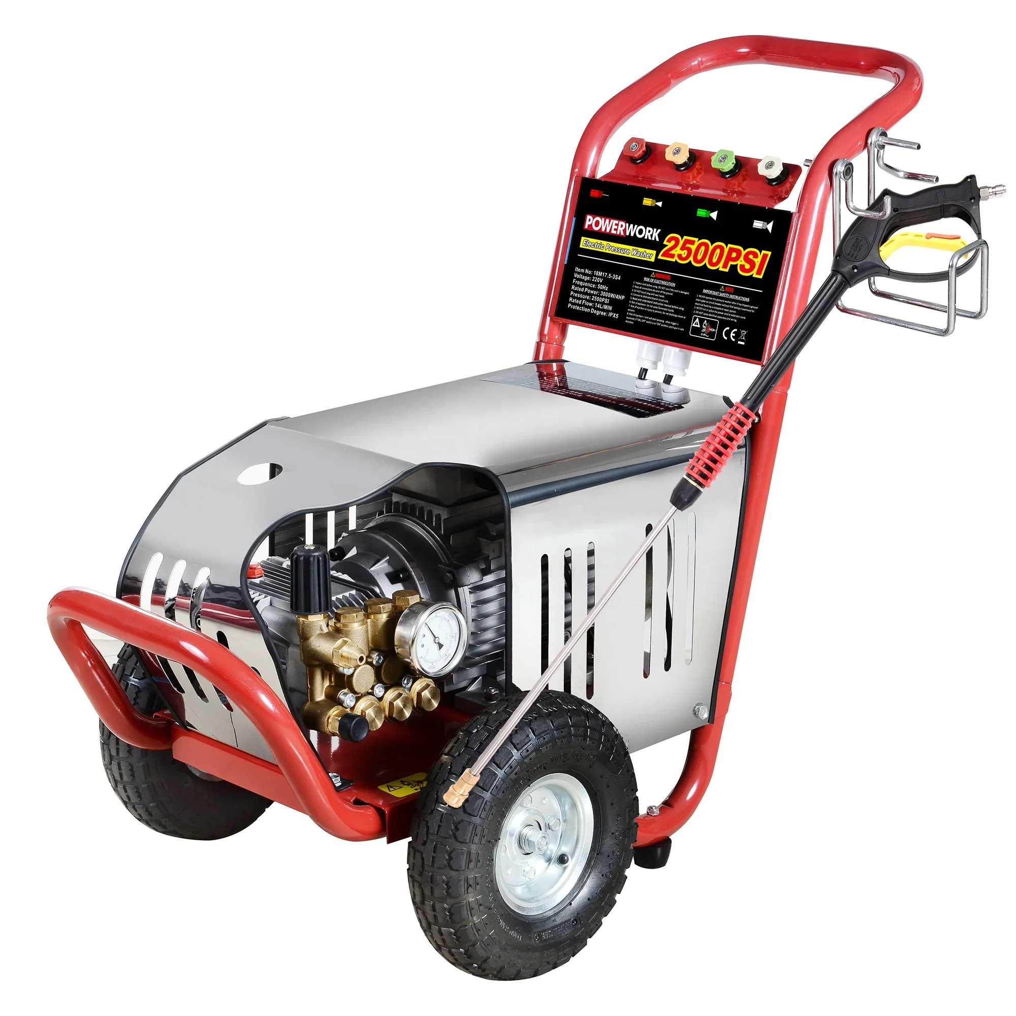 Electric High Pressure Washer Pump WaterJet Cleaner Industrial Dirty Cleaning Washer Machine Heavy Duty 3000W 2500PSI New
Electric High Pressure Washer Pump WaterJet Cleaner Industrial Dirty Cleaning Washer Machine Heavy Duty 3000W 2500PSI New