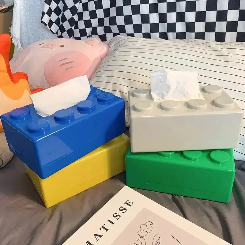 Closeout!Creative Cartoon Building Block Tissue Box with High Aesthetic Value for Household Napkins Paper Drawer Storage Box 
Closeout!Creative Cartoon Building Block Tissue Box with High Aesthetic Value for Household Napkins Paper Drawer Storage Box