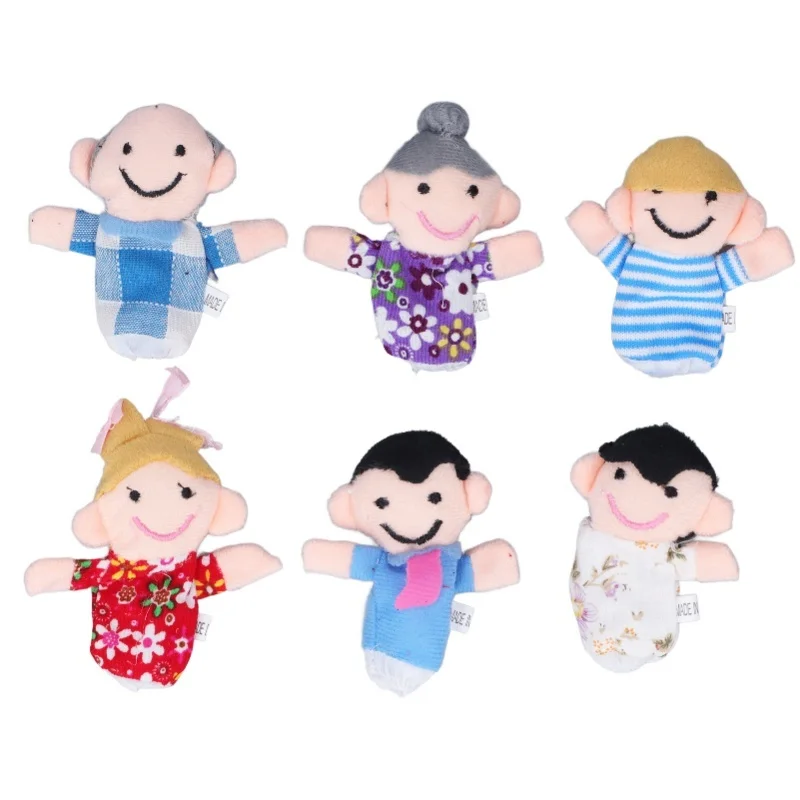 6pcs Finger Puppet Set Cute Family Plush Finger Puppet Doll Storytelling Props For Teacher Parents
6pcs Finger Puppet Set Cute Family Plush Finger Puppet Doll Storytelling Props For Teacher Parents