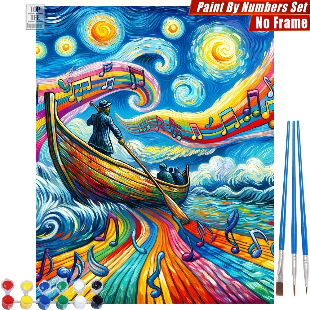 Man Rowing Rainbow Painting By Numbers Kit - Boat Rainbow Stars Home Decor Thanksgiving Day Gift For Grandma
Man Rowing Rainbow Painting By Numbers Kit - Boat Rainbow Stars Home Decor Thanksgiving Day Gift For Grandma