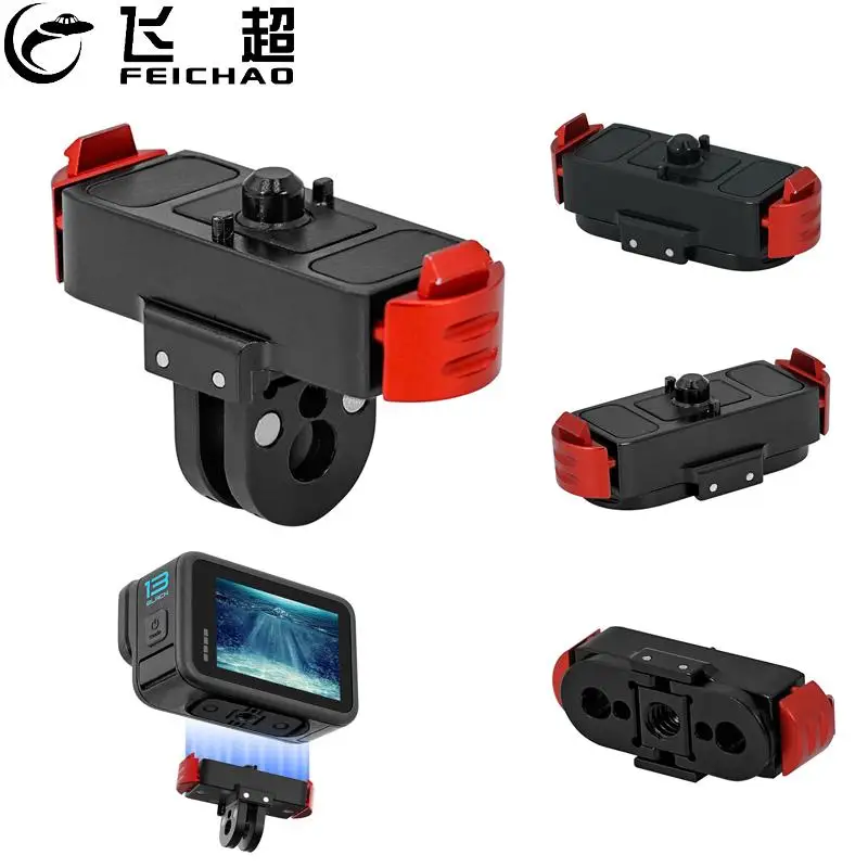 For Gopro 13 Black Magnetic Quick Release Base Mount Aluminum Alloy Extension Adapter Holder Bracket for Gopro Hero 13 Accessory
For Gopro 13 Black Magnetic Quick Release Base Mount Aluminum Alloy Extension Adapter Holder Bracket for Gopro Hero 13 Accessory