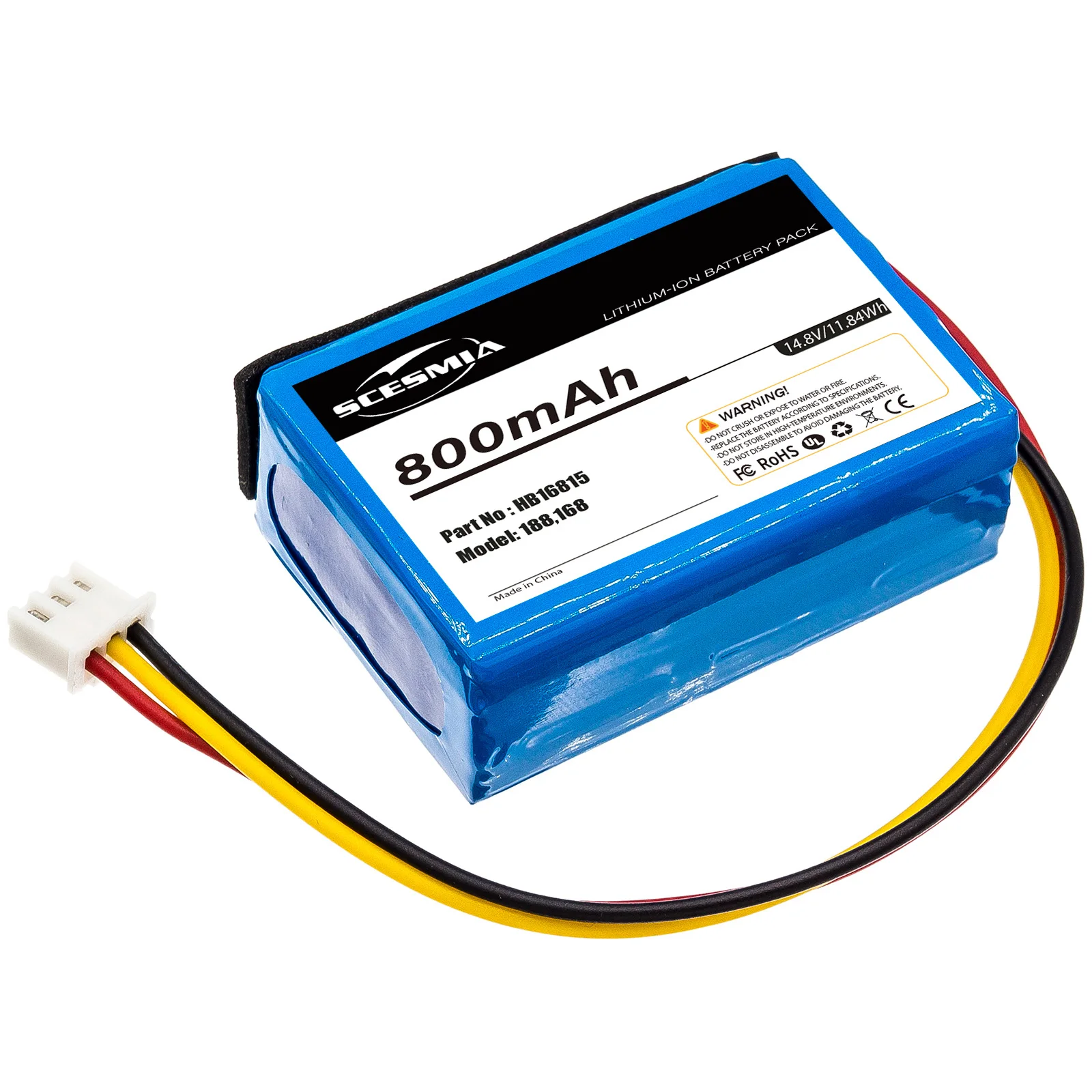 AE502945P HB16815 14.8V 1400mAh Li-Ion Battery For Window Cleaning Robot HOBOT 168 188 188C 198 268 288 298 358 368 388 G101
AE502945P HB16815 14.8V 1400mAh Li-Ion Battery For Window Cleaning Robot HOBOT 168 188 188C 198 268 288 298 358 368 388 G101