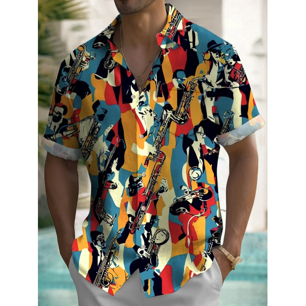 Men's Shirt Summer Casual Fashion Short Sleeved Shirt For Men Loose Breathable Hawaiian Shirt Man Casual Men's Clothing Top
Men's Shirt Summer Casual Fashion Short Sleeved Shirt For Men Loose Breathable Hawaiian Shirt Man Casual Men's Clothing Top