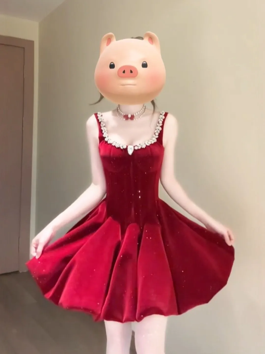 Elegant Red Puffy Strap Dress Formal Occasion High Waist Cotton Gown for Women Girls Summer Business Dance Casual Date
Elegant Red Puffy Strap Dress Formal Occasion High Waist Cotton Gown for Women Girls Summer Business Dance Casual Date