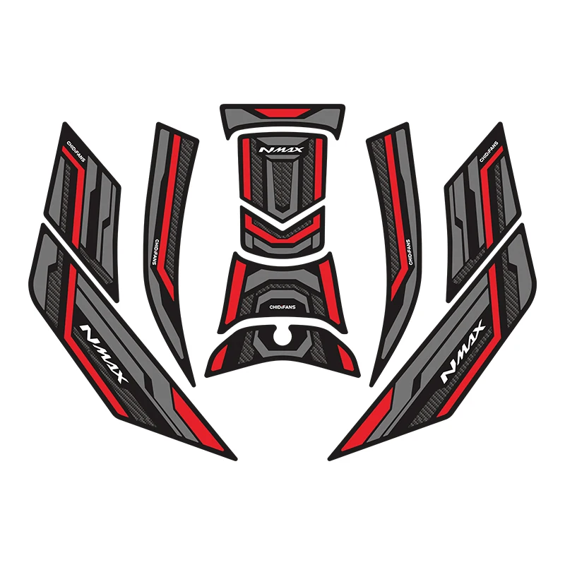 Motorcycle Gas Tank Protective Decals Waterproof Sun Protection Fuel Tank Pad Stickers Compatible with NMAX155
